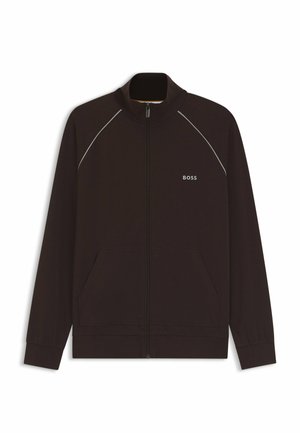 BOSS, BOSS MIX&MATCH JACKET Z - Sweater met rits - dark brown four