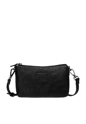 KLEINE MIT LABEL BADGE - Cross body bag - black