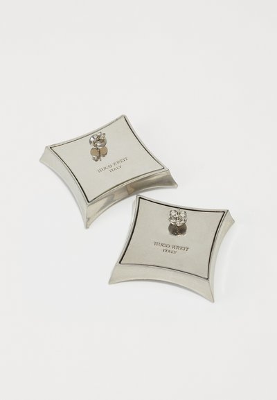 HUGO KREIT CHUNK EARRINGS LARGE - Auskari - pavé/silver-coloured