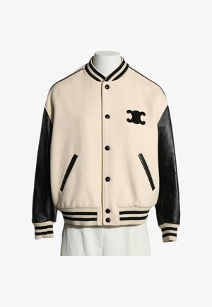 CELINE, Blouson Bomber - beige black