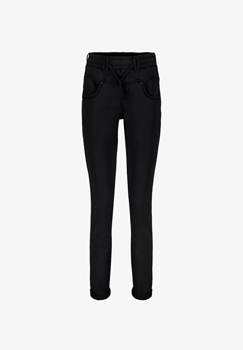 Red button TESSY JOG - Slim fit jeans - black
