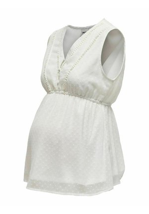 ONLY MATERNITY, MAMA ÄRMELLOS - Blouse - white