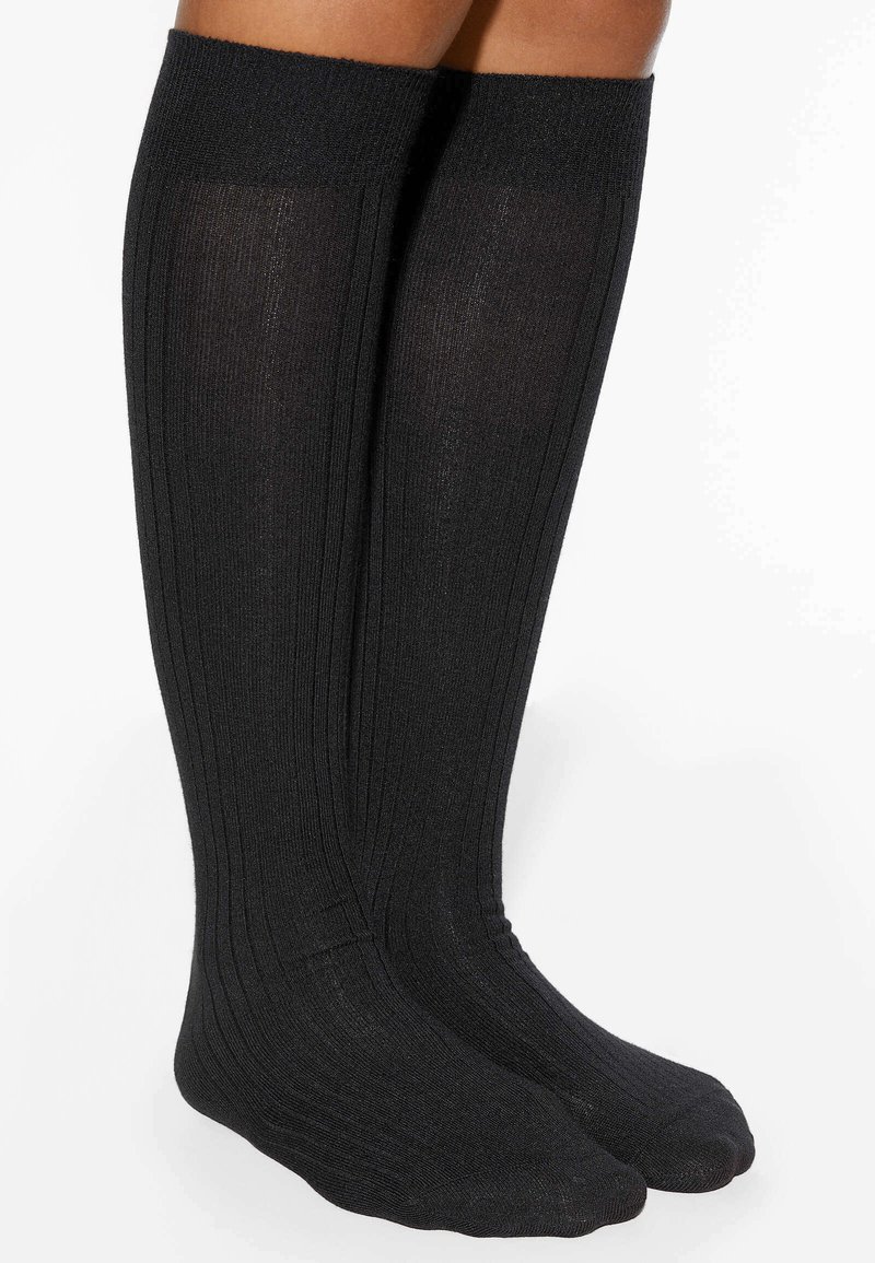 OYSHO - Knee high socks - black, Enlarge