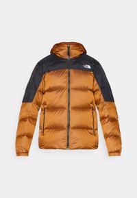 DIABLO HOODIE - Bunda z prachového peří - mushroom ember/black heather/black