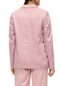 s.Oliver BLACK LABEL MIT GLATTER STRUKTUR - Blazer - zartrosa