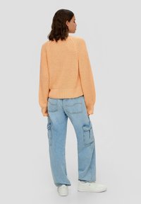 QS MIT ELEMENTEN - Strickpullover - brown