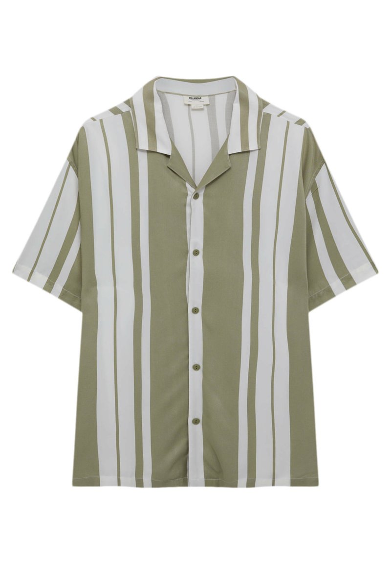 PULL&BEAR WITH STRIPES Overhemd khaki/kaki Zalando.nl