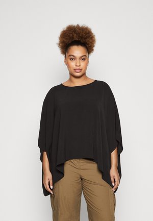 Vero Moda Curve VMALVA O NECK PONCHO - Tunika - black