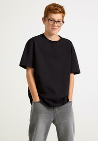Lindex T-shirts basic - black