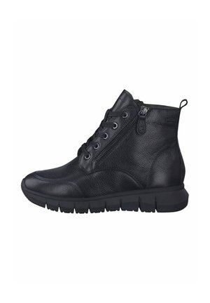 Bottines à lacets - black nappa