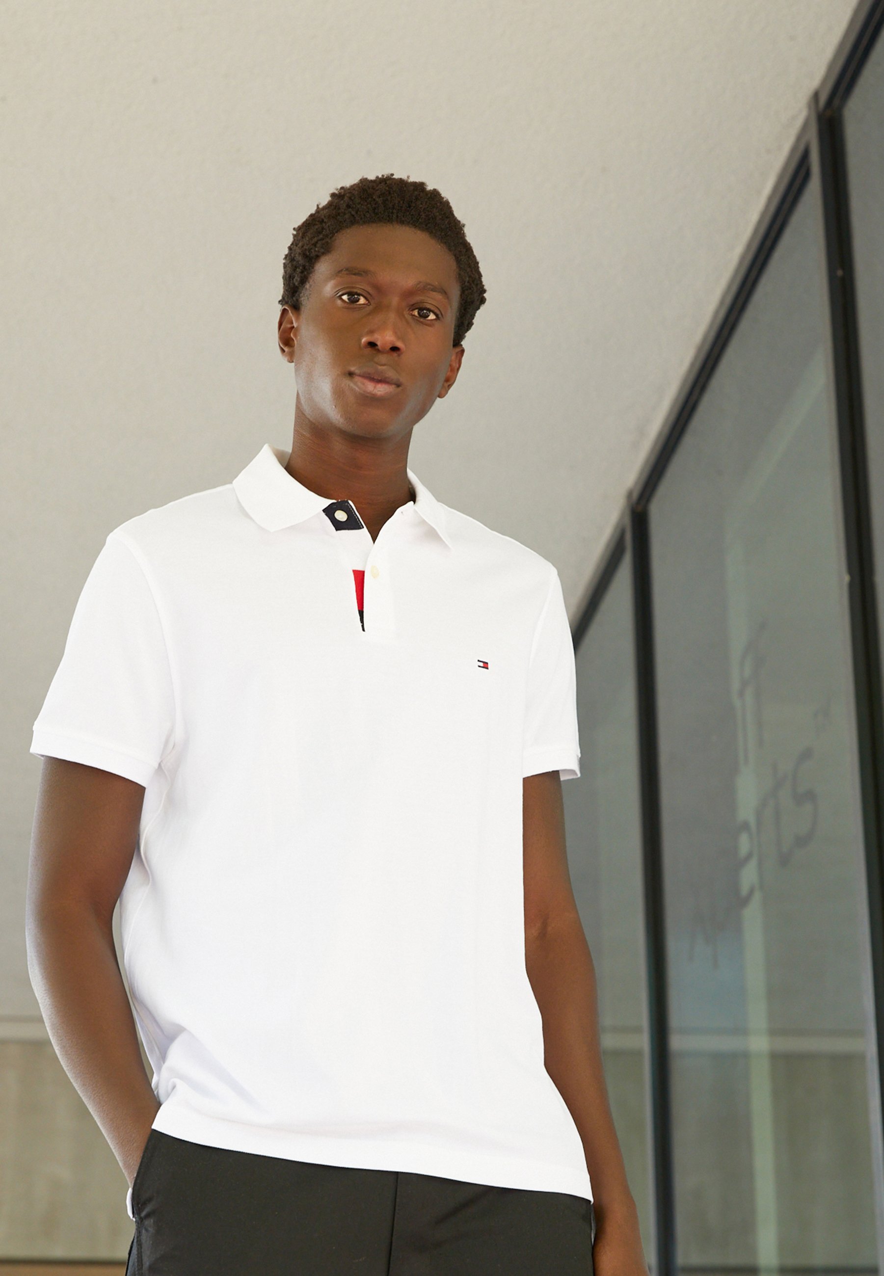 Tommy Hilfiger PLACKET REGULAR - Poloshirt - white/wit - Zalando.nl