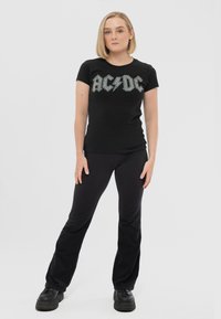 Paradiso Clothing CLASSIC BAND AC/DC LOGO DIAMANTE - Print T-shirt - black