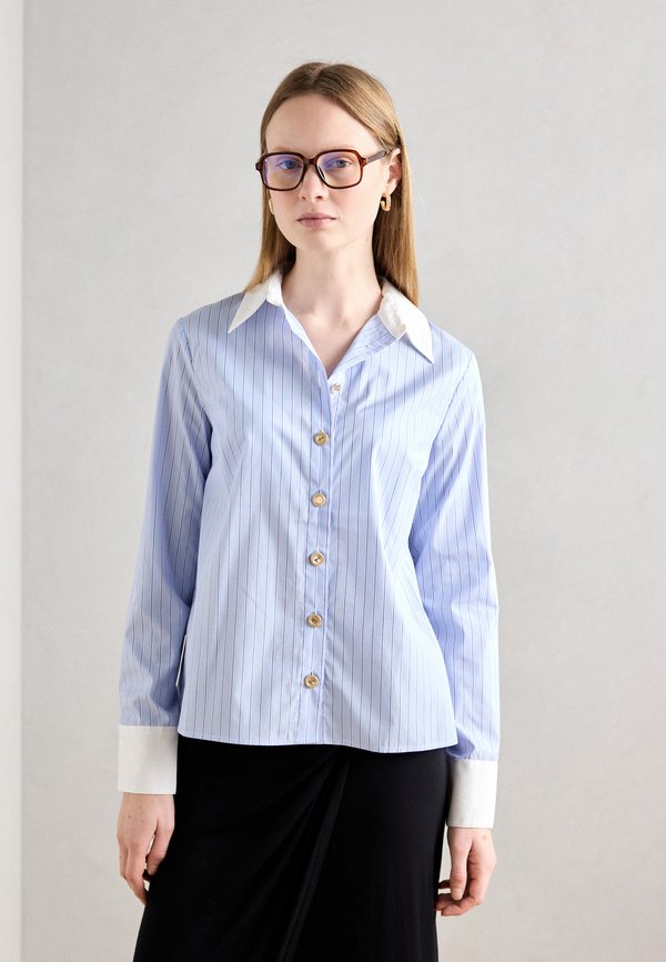 Button-down blouse - ciel