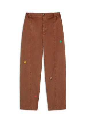 Relaxed fit jeans - brown