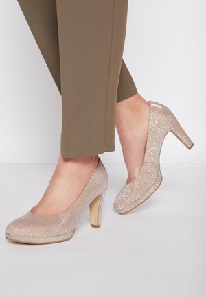 Højhælede pumps - light pink