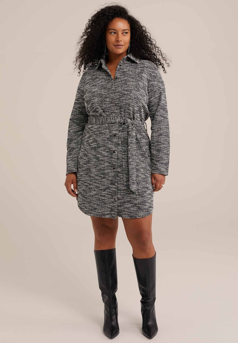 WE Fashion Blousejurk zwart WE Fashion Blousejurk zwart