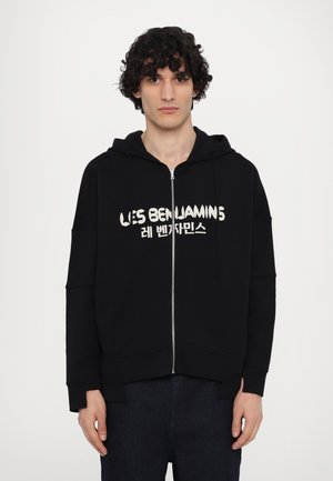 Les Benjamins RELAXED ZIP HOODIE - Sweatjakke - black