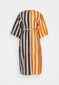 MARKKINAT MERIROSVO MIX DRESS - Abito a camicia - orange/off-white/blue/beige