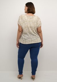 Kaffe Curve KCLOKANA - Blusa - chinchilla chalk graphic print