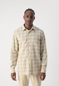 Mads Nørgaard ALASKA CHECK SUNE SHIRT - Ing - vanilla ice/silver sage