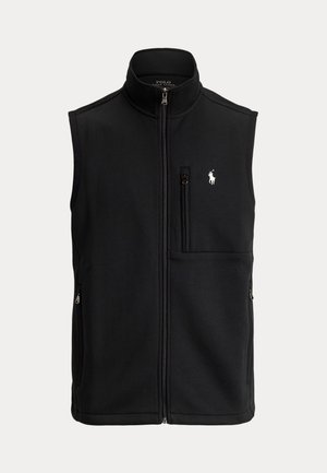 Polo Ralph Lauren, DOUBLE-KNIT FULL-ZIP VEST - Waistcoat - black