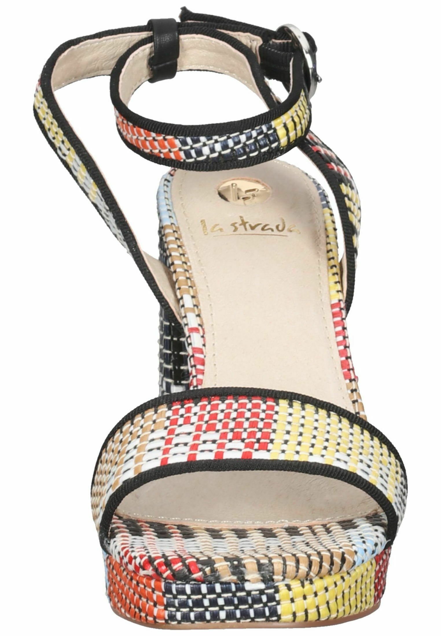 La Strada Sandalen met sleehak - raffia multi/meerkleurig - Zalando.nl