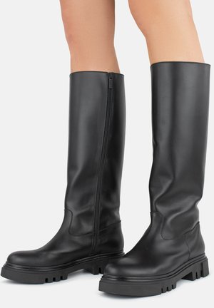 TUBE COMBAT - Platform boots - nero