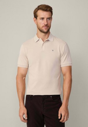 SLIM FIT LOGO - Polo - stone beige