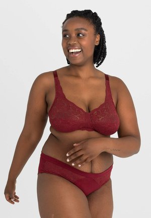 PAULA - Underwired bra - weinrot