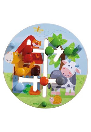 MOTORIKBRETT BAUERNHOF WELT - Wooden toy - multi coloured
