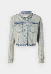 ONLPIPER CROPPED TAI - Denim jacket - light blue denim