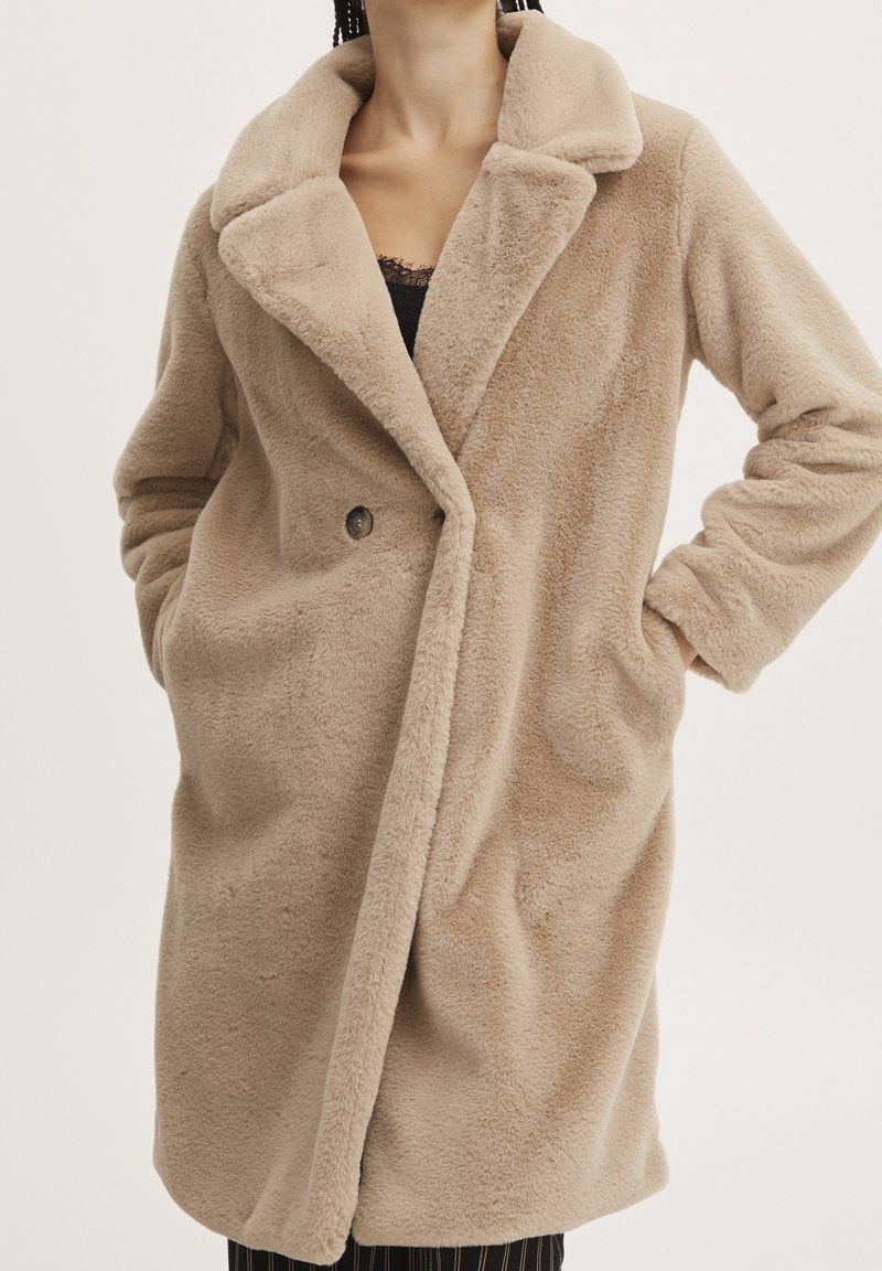 ICHI Abrigo clásico - mottled beige