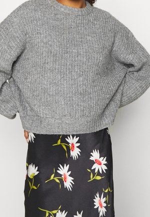 Strickpullover - mottled grey