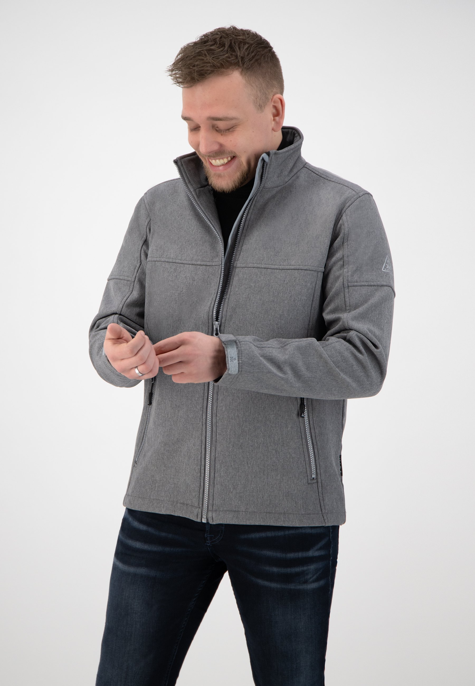 Kjelvik KJELVIK SOFTSHELL JACKET ODENSE - Kurtka Outdoor/szary