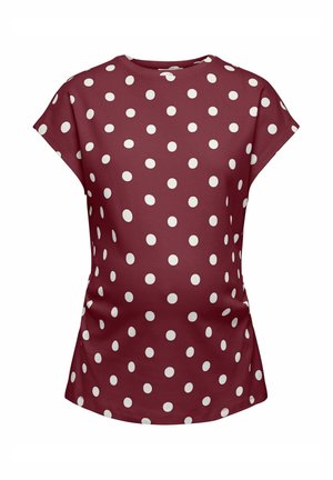 OLMLIA - Printtipaita - burgundy