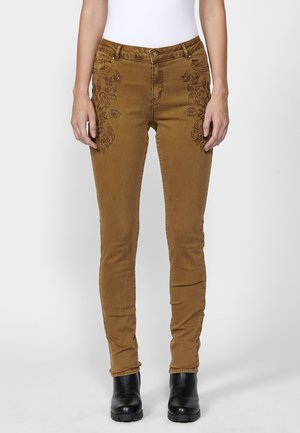 Slimfit džínsy - ocre ochre