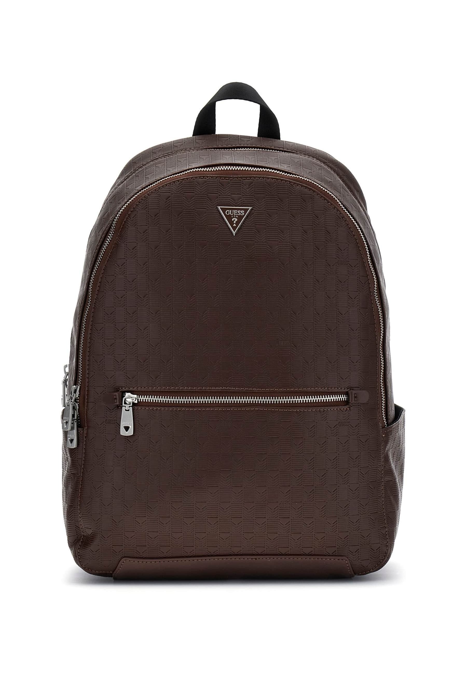 Guess TORINO ROUNDED - Rucksack - dunkelbraun/dark brown 