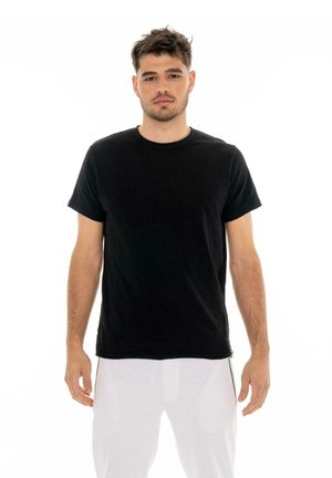 LEONE 1947, T-SHIRT - T-shirt basique - black-light grey solid