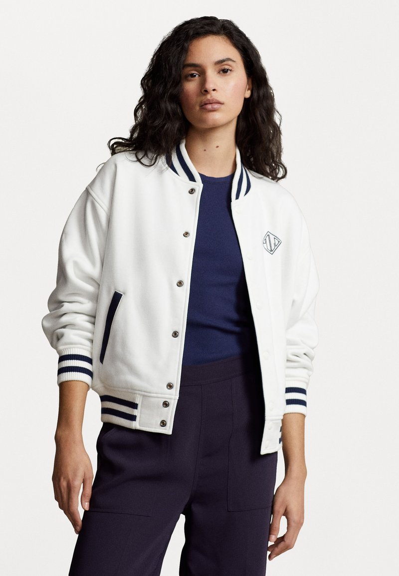 Polo Ralph Lauren LINED - Blouson Bomber - deckwash white/blanc - ZALANDO.FR