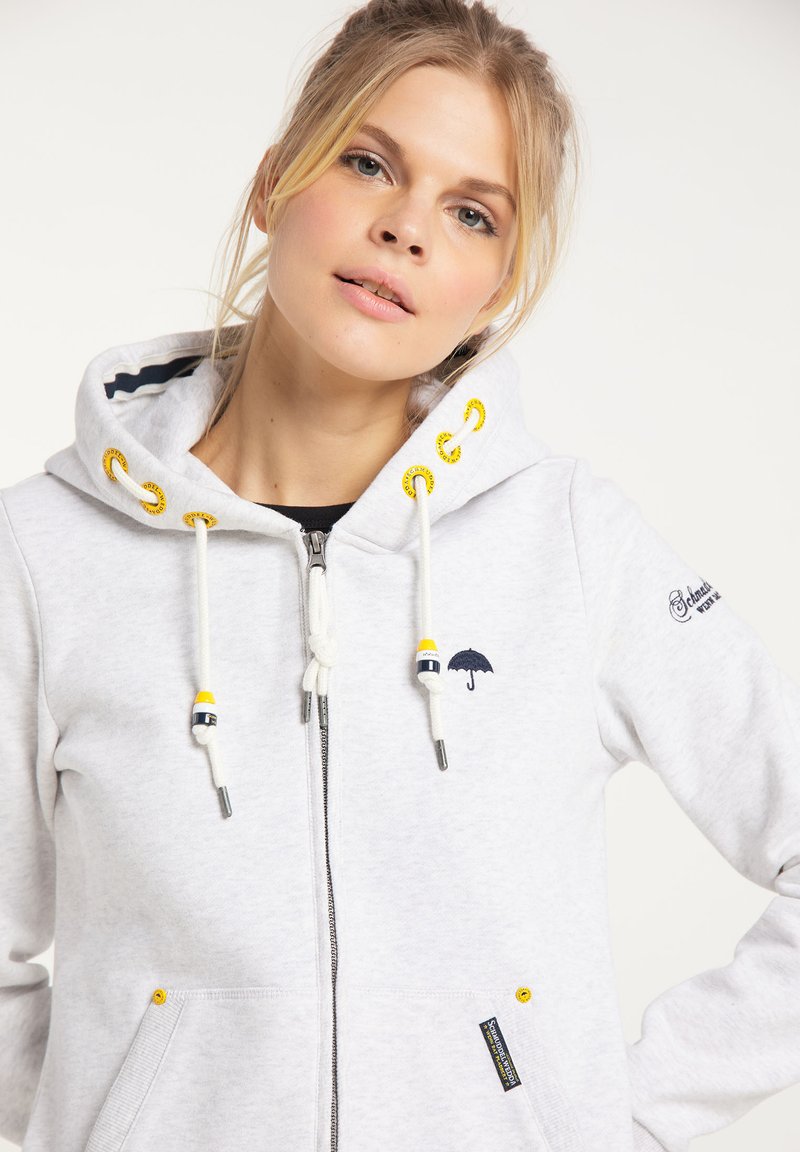 Damen Sweatshirts | Schmuddelwedda SCHMUDDELWEDDA YASANNA Sweatjacke weiss melange/weiß - SZ98304 Damen Sweatshirts | Schmuddelwedda SCHMUDDELWEDDA YASANNA Sweatjacke weiss melange/weiß - SZ98304