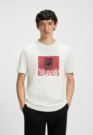 DLAWNY_SLAWN_IN - Print T-shirt - natural two