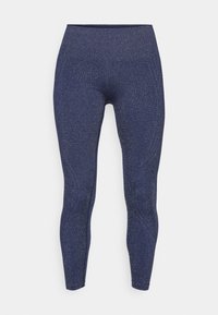 SEAMLESS HIGH WAISTED LEGGING - Tights - deep navy sparkle