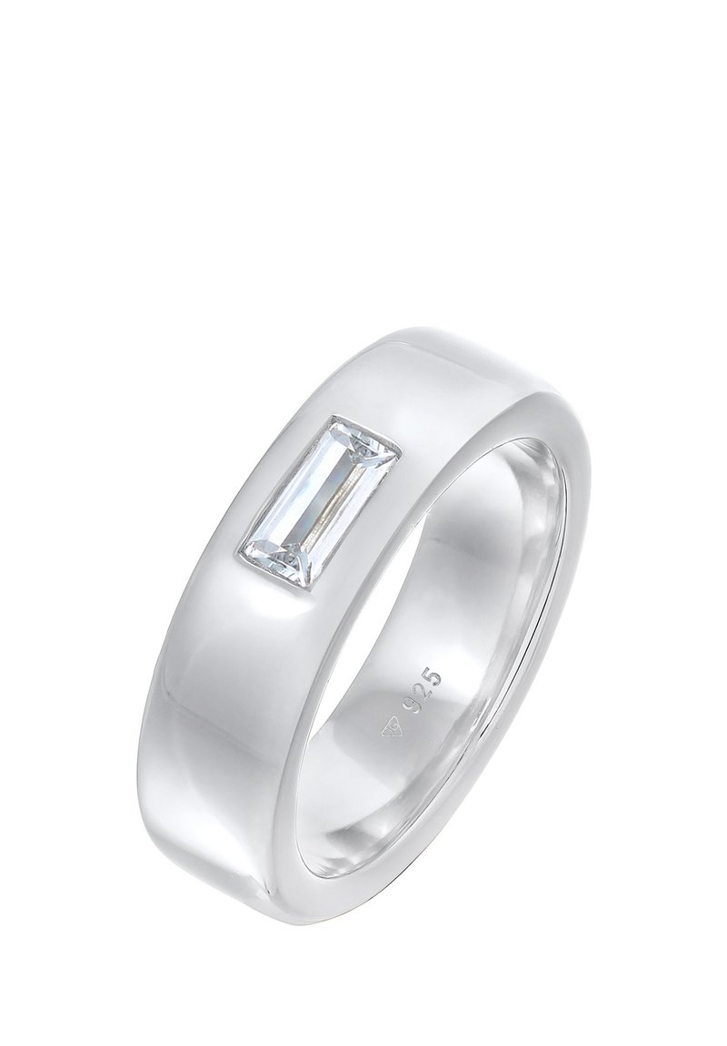 Elli Women's Ring Simple Elegant 925 Sterling Silver, faceted