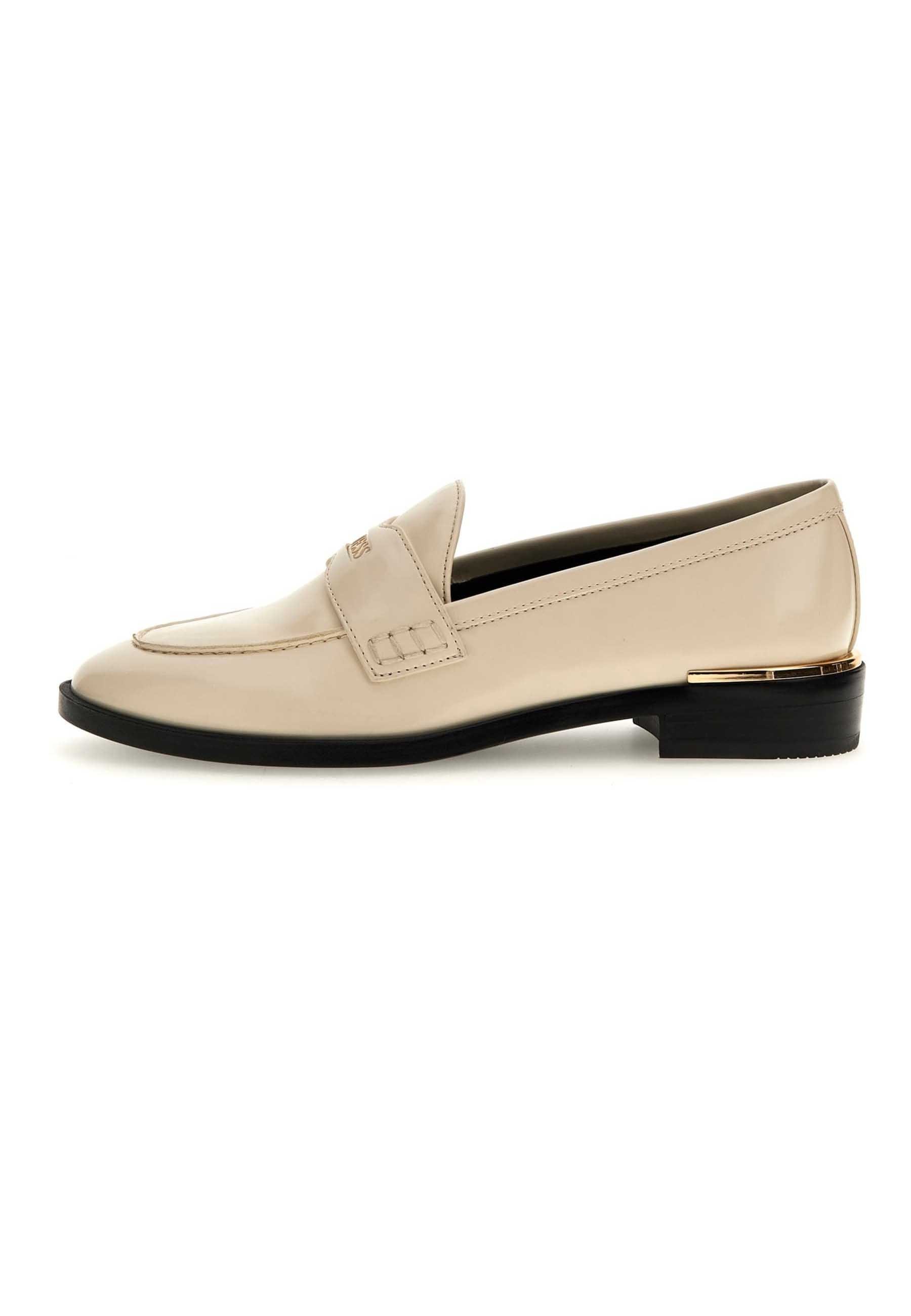 Mocassini Uomo GUESS Haines, Punta Quadrata In Ecopelle Nera, Comfort Memory Foam