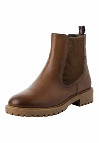 s.Oliver CHELSEA - Platform bokacsizmák - cappuccino