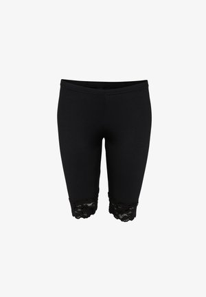 NÜ Denmark, ISA BIKER SHORTS WITH LACE - Pantaloni scurți - black