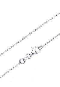 Collier en chaîne en argent avec un design de maillon délicat, doté d'un fermoir mousqueton et marqué "925" pour garantir l'authenticité de l'argent sterling.