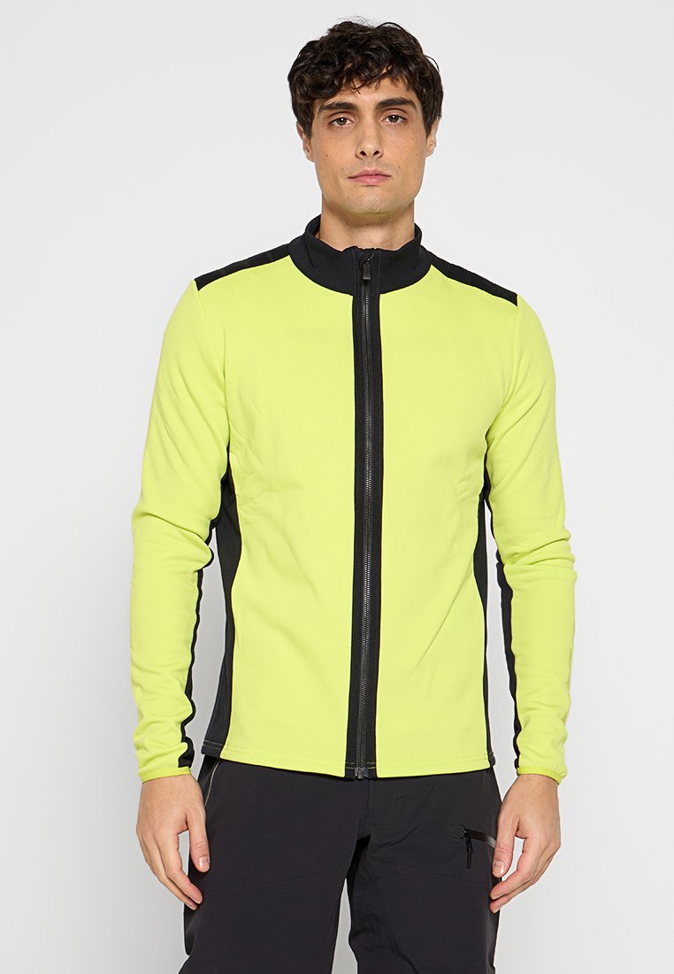 Head Sweater met rits geel