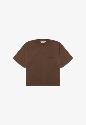 Woodbird, JUNO WARP ACID TEE - T-shirts print - washed brown