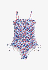 Non selezionato, navy blue red disty floral